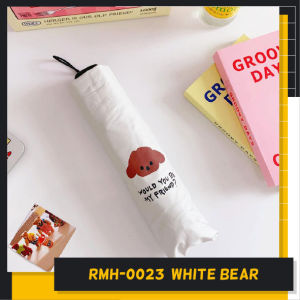 B1F1 Foldable Cartoon Bear Umbrella UV Protection & Travel Size Mini Umbrella Manual Folding Umbrella