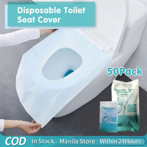 50pcs Disposable Toilet Seat Covers Waterproof Individually Wrapped Travel Toilet Seat Covers