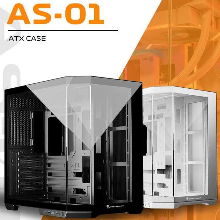Jungle Leopard AS-01 Double-Sided Glass Gaming Wide-Body Internet Cafe ...
