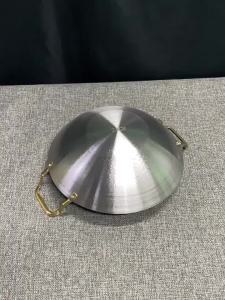 สินค้าในไทย พร้อมส่ง หม้อเกาหลี สแตนเลส กระทะสองหู (ขนาด22/24/26/28/30cm) สีเงิน/ทอง non stick ก้นแบน/โค้ง ใช้สำหรับราเมน บะหมี่ ซุป จับคู่เตาแก๊ส