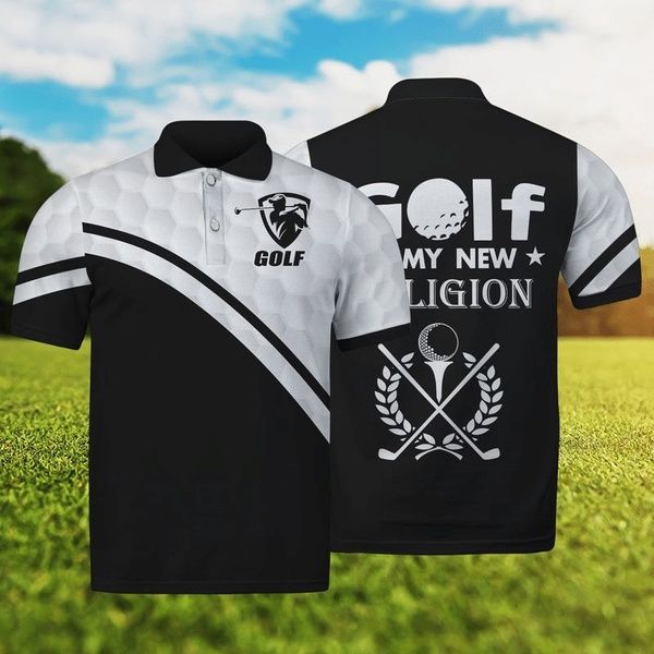 black and white polo shirt design