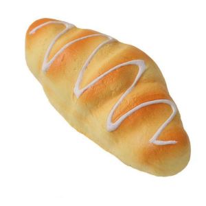 NBANLIKE Stretch Squeezing Simulation Bread Squeeze Toy Fake Food Model Toast Cake Bread Slow Rebound Toy Kitchen Toy Simulated Food Breakfast Squeeze Sensory Toys Display Photography Props