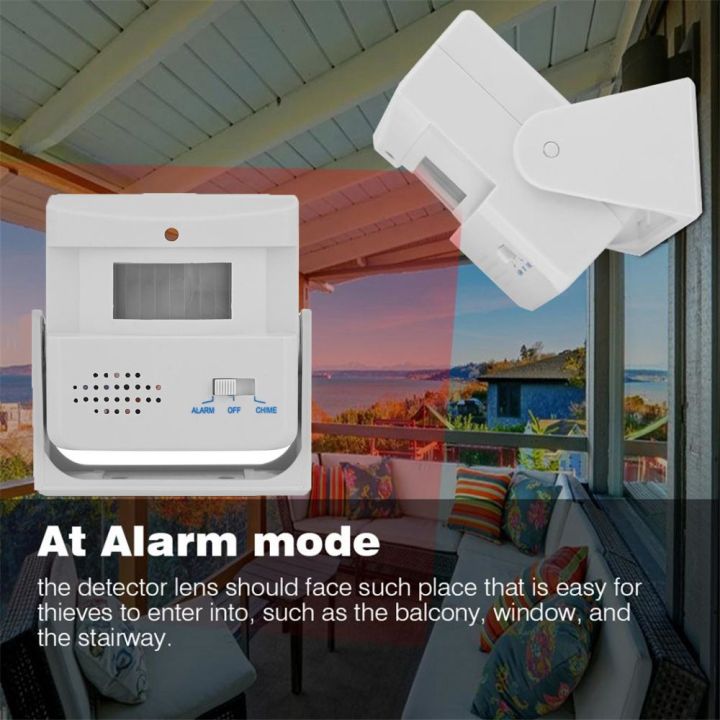 UND309X Durable Entry Door Wireless Sensor PIR Motion Chime Guest ...