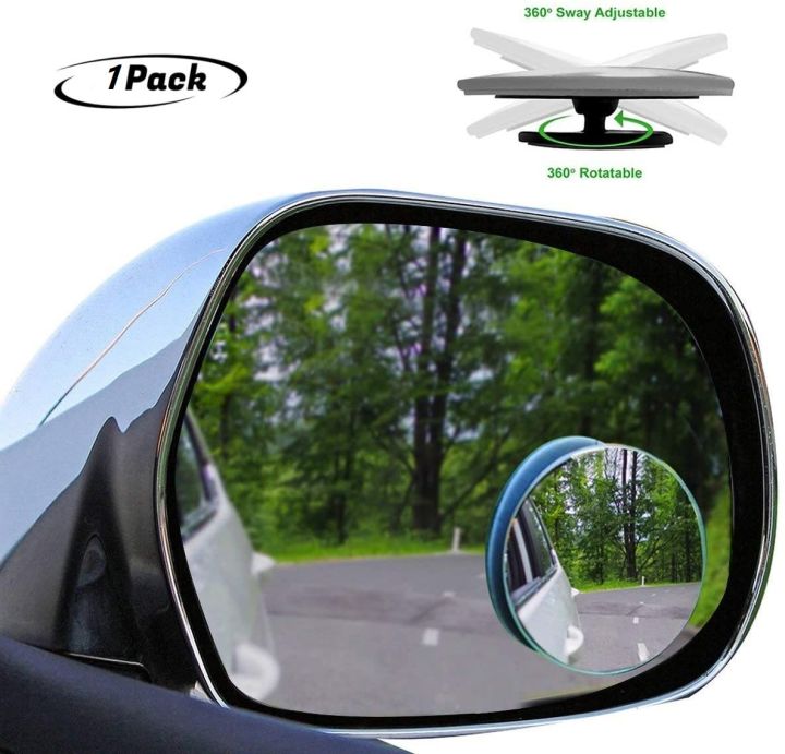 2X Blind Spot Mirror Auto 360 ° Wide Angle Convex Rear Side View Car Truck SUV E - Foto 10