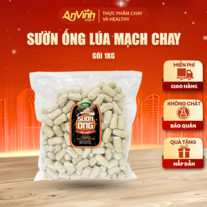 Sườn Ống Lúa Mạch Chay An Nhiên 1Kg Thực Phẩm Chay Dinh Dưỡng Thuần Chay Đồ Ăn Chay Thực dưỡng