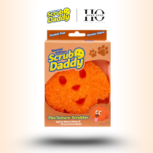 Scrub Daddy Puppy Miếng Bọt Biển Cọ Rửa Đa Năng Chà Vết Bẩn Cứng Đầu Chống Trầy Xước Bền Hơn
