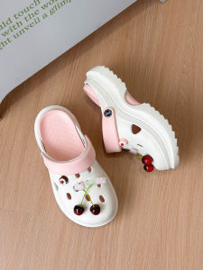 [Free Shipping] Summer Recommendation~ Sweet New EVA Thick-Soled Clogs For Women Height-Increasing Waterproof Closed-Toe Sandals Beach Shoes
