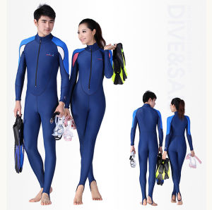 HIAKYA ชุดดำน้ำป้องกันรังสียูวี สำหรับผู้ชาย สำหรับสุภาพสตรี เป็นชุดดำน้ำสำหรับผู้ใหญ่ UPF50 + ชุดว่ายน้ำแห้งเร็ว แขนยาว ชุดเต็มตัว ดำน้ำ ราคาที่สุด สำหรับคุณ