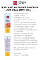 HONEI V BSC AGE DEFENCE SUNSCREEN LIGHT CREAM SPF50+ PA++++ 30 กรัม ครีมกันแดด ผสมน้ำผึ้ง&ไฮยา กันแดดได้...กันแก่ด้วย ครีมกันแดด SPF 50+ PA++++   ช่วยปกป้องริ้วรอยแห่งวัย. 