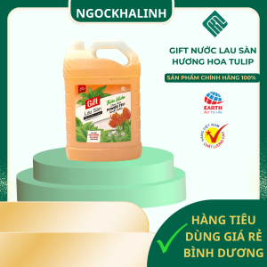 GIFT nước lau sàn hương hoa TULIP can 3.8lkg