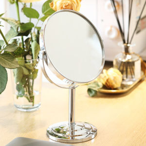 RC-Global Mirror / Makeup Mirror / Dressing table desktop Mirror /  Hight Quality Rotating / Adjustable degree / Chrome finishing (8-12 in)