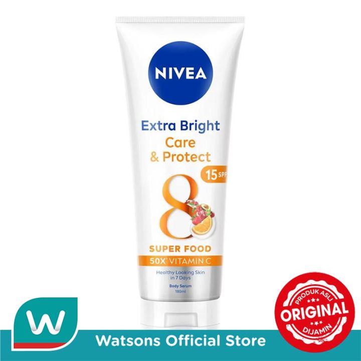 Nivea Body Care Body Serum Extra Bright Care & Protect 180ml | Lazada ...