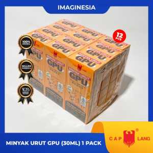 Minyak urut GPU (Paket Hemat 1doz isi 12pcs)kemasan 30ml-100ml.Cap Lang Liniment Oil GPU Eagle Brand.