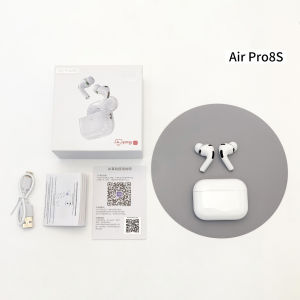 Air pro8s AI ชุดหูฟังแปล ไร้สายบลูทูธ ANCตัดเสียงรบกวน 5.4 หูฟังบลูทูธ ดอัตราการเต้นของหัวใจ คุณภาพเสียงไฮไฟ พร้อมไมโครโฟน สูง-จบ โทร