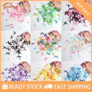 MIH ✨ COD ✨ ริบบิ้นผ้าซาตินขนาดเล็ก20-30มม. 100ชิ้นโบว์ดอกไม้งานฝีมือ DIY อุปกรณ์ตกแต่งงานฝีมือ