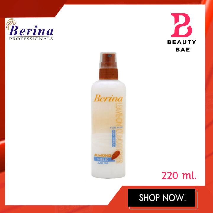 Berina Almond Milk LeaveOn Conditioner อาหารผมอัลมอลด์มิลค์ 220มล.