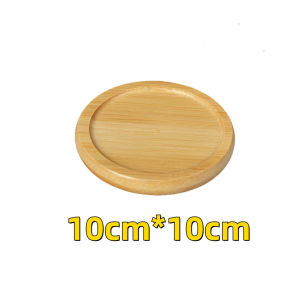 Bamboo Wood Coaster Placemats Cup pad Retro Insulation Cup Tray Cup Coaster Coffee Cup Glass Candle Coasters