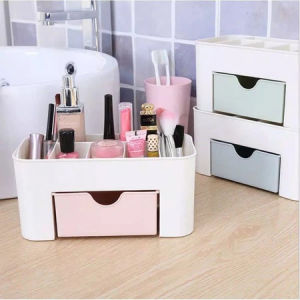 Rak Kosmetik / Cosmetic Storage Drawer / Kotak Penyimpanan Makeup Organizer / Rak Kosmetik Serbaguna 2 in 1