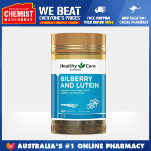 Healthy Care Bilberry Lutein 120 Capsules Maintain Healthy Eyesight Aid Eye Adaption to Variations in Light Intensity and Night Vision Chemist Warehouse