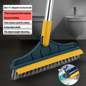 Cleaning Floor Brush 3 in 1 Long Handle Removable Floor Scrub Brush Fit for Windows Crevice Brush