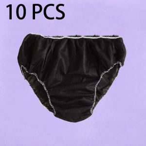 10Pcs Womens Disposable Travel SPA Briefs Portable Non Woven Paper Panty