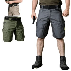 Mens IX7 Waterproof Tactical Cargo Shorts - Multi-Pocket Water Resistant for Outdoor Use. Sizes S-5XL Durable & Functional Summer Shorts!