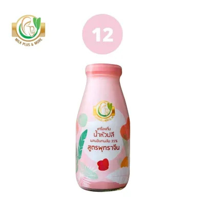 Milk Plus & More มิลค์พลัส แอนด์ มอร์ / น้ำหัวปลีผสมอินทผลัม สูตรพุทราจีน 12 ขวด