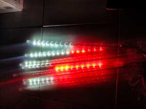 LAMPU METEOR LED HUJAN 7 WARNA 50CM  RGB 1 SET 10 BATANG FULL WARNA / LAMPU HUJAN NAIK TURUN