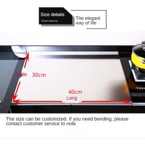 304 Stainless Steel Cutting Board - Thickened Food Grade Mildew Resistant Titanium Cutting Board for Kitchen Vegetable