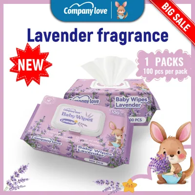 【Big Sale!】Company love Non Alcohol Baby Wet Wipes/Lavender Wet Tissue (100 Pcs/1 Pack) 濕紙巾 嬰兒濕巾