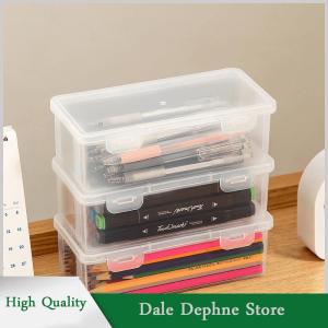 [Dale Dephne] กล่องใส่เครื่องสำอางกล่องใส่ดินสอโปร่งใสที่ใส่แปรงอายแชโดว์แบบบลัชออนที่เก็บเครื่องเขียนบนโต๊ะ