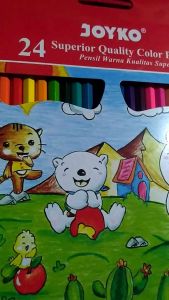 Pensil Warna J0YK0 Panjang 24 Warna Cerah
