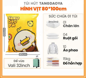 Túi Hút Chân Không Quần Áo gấᴜ Bông - Máy Hút Chân Không Chăn Màn Mền - KiMi Decor