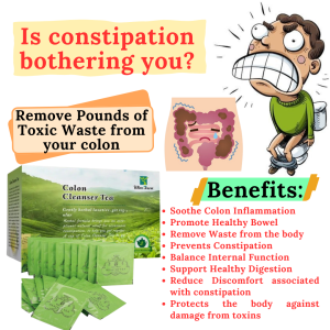1box Colon Cleanser Tea Colon Cleanse Detox Herbal detox cleansing drink The Colon Cleanser Slimming Tea Herbal Thin Belly Tea Weight Loss Tea Green Tea Eliminate Fat Healthy Lose weight Tea Prevents Colon Cancer & Constipation Helps in Food Digestion