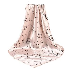 Trendy Desert Scarf Musical Note Soft and Comfortable Suitable for Hiking Camping Multipurpose Scarf Shawl