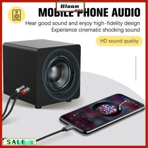 Follow Get New[Bloom Z] Type C To RCA Audio Cable 2 RCA Aux Cord Converter USB C Audio Line For Laptop Mobile Phone Speaker Amplifier Audio Power Amplifier Braided Cable 1meter