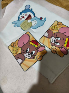 Set 3 stickers xinh xắn ủi lên quần áo mũ nón cho bé.