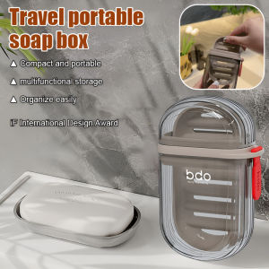 Portable Travel Soap Case Compact Soap Holder Leak Proof Design Easy Carry Bathroom Accessories Travel Essentials