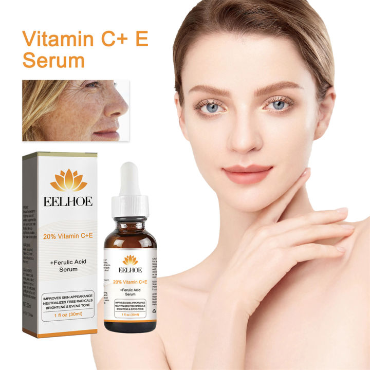 JUDYDOLLY EELHOE Vitamin C E Face Essence Desalination Fine Line ...