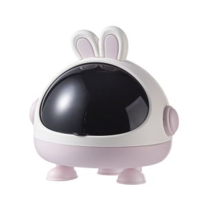 ZOOGGJZ มัลติฟังก์ชั่ กล่องเก็บของบนโต๊ะ ความจุสูงมาก กระต่ายกระต่ายกระต่าย กล่องใส่ขนม สร้างสรรค์และสร้างสรรค์ พร้อมฝาปิด ชามเก็บลูกอม สำหรับห้องนั่งเล่น