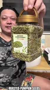 Pumpkin Seeds ready to eat Organic/unsalted roasted healthy nuts snacks Office/home BUY 1 TAKE 1 ROASTED Pumpkin Seeds - Fresh Arrival Extra-Large Pumpkin Seed (ROASTED unsalted no added oil low carb high fiber superfood snack)