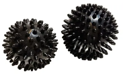 SHIP IN 12 HOURS Pack of 2 Spiky Hard Massage Balls - Plantar Fasciitis Muscle Soreness Massager Ball