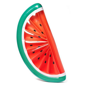 LZD  New Inflatable Watermelon Floating Mat Water Floating Seat Water Toys Photography Pine Large Swimming Ring Floating Bed Chair