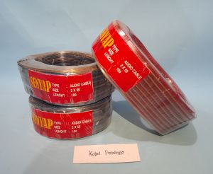 KABEL LISTRIK TRANSPARAN KABEL SERABUT PER ROL 2X50 100M MERK SENYAP