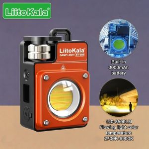 LiitoKala XY-009 Portable Camping Light Rechargeable Camping Lantern120-3500LM Multifunctional Built-in 3000mA Battery