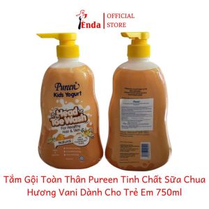 Sữa tắm gội toàn thân Pureen Kids Yogurt EN391 dành cho trẻ em tinh chất sữa chua 750ml