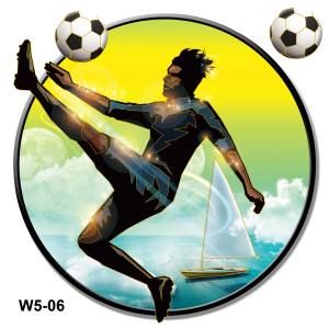 EHOME T293 Childrens room painting basketball football boy room bedside decoration self-adhesive painting wallpaper 25cmx25cm Room Decor Wall Sticker