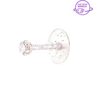 Transparent L-shaped Hair Rope Holder Bathroom Punch-free Hairband Storage Rack Wall-mounted Sundries Storage Holder Girls Hair Accessories Organizer Hanger Jewelry Hair Ties Display Rack