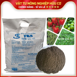 Phân Hữu Cơ ĐẠM CÁ 111 Tăng Độ Phì Nhiêu Giải Độc Tạo Độ Ẩm Tơi Xốp - Bao 5KG