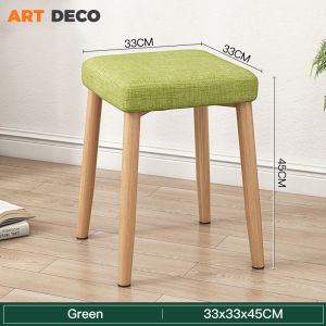 Modern Chair Living Room Wooden Stable chair Stool Dressing Chair Nordic Simple Style chair Creative Curvy Eames Chair with Cutton Mat